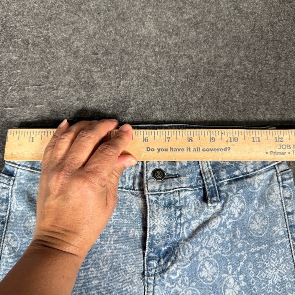 NEW Rock & Roll Denim Girls Size 8 Extra Stretch Paisley Print Flare Jeans NWT - Picture 8 of 11